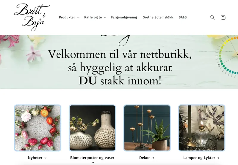 Forsiden av brittibyen.no